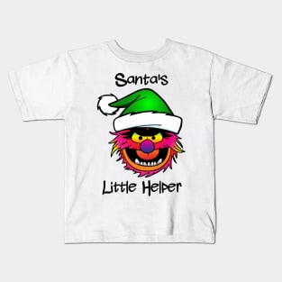 Santas Little Helper (Animal Muppet) Kids T-Shirt